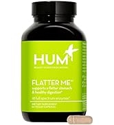 HUM Flatter Me Supplement for Daily Bloating - 18 Full Spectrum Enzymes to Support Food Breakdown...