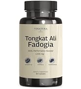 VINATURA Fadogia Agrestis Tongkat Ali 1200mg, Enhanced with L-Citrulline and L-Arginine - Equival...