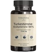 Turkesterone Ecdysterone 98% 1200mg, Enhanced with L-Citrulline L-Arginine Complex *USA Made & Te...