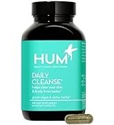 HUM Daily Cleanse - Acne Reducing Chlorella + Spirulina - Natural Digestive Cleanse with Green Al...