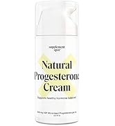 Supplement Spot Natural Progesterone Cream for Women – Micronized Bioidentical USP Progesterone C...