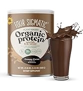 Four Sigmatic Organic Plant-Based Protein Powder Creamy Cacao Protein with Lion’s Mane, Chaga, Co...