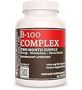 Remedy's nutrition Vitamin B-100 Complex 1,000mg per Capsule/60,000mg per Bottle/Vegan Caps