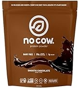 No Cow Vegan Protein Powder, Chocolate, 20g Plant Based Protein, Recyclable Bag, Dairy Free, Soy ...