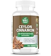 Cinnamon Capsules 1200mg, Made with Organic Ceylon Cinnamon Supplement, Vegan, Herbal, Antioxidan...