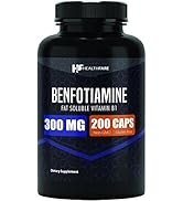 Benfotiamine 300mg | 200 Capsules | Fat Soluble Thiamine Vitamin B1 | Supports Glucose Metabolism...