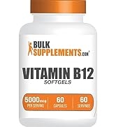 BULKSUPPLEMENTS.COM Vitamin B12 5000 mcg Softgels - Cyanocobalamin, Vitamin B Supplements, B12 Vi...