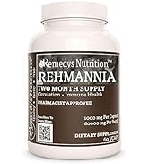 Remedy's nutrition Rehmannia 1,000mg per Capsule/60,000mg per Bottle/Vegan Caps