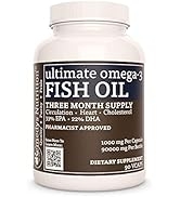 Remedy's nutrition Ultimate Omega-3 Fish Oil 1,000mg per Capsule/90,000mg per Bottle/Vegan Caps