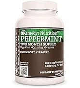 Remedy's nutrition Peppermint 1,000mg per Capsule/60,000mg per Bottle/Vegan Caps