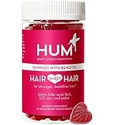 HUM Hair Sweet Hair - Daily Gummies with Biotin to Combat Hair Loss & Thinning - Fo Ti, Folic Aci...