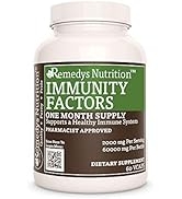 Remedy's nutrition Immunity Factors MEGA Strength 1,000 mg per Capsule/60,000 mg per Bottle Vegan...