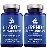 Thrivous Clarity and Serenity Stack - Enhance Memory, Focus & Mood - Enhance Relaxation & Sleep -...