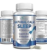 YUMMYVITE Natural Calm Sleep Aid with Magnesium, L-Theanine, Melatonin, GABA, 5-Htp | Sleep Aid |...