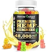 Hemp Gummies Advanced Extra Strength - Natural Hemp Oil Infused Gummies for Stress Reduction - Ve...