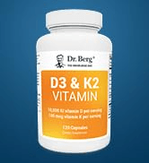 Dr. Berg 120 Capsules vitamin d3 k2 vitamin d3 with k2 vitamin d3 and k2 d3 k2 vitamin 10000 iu