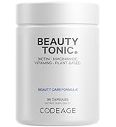 Codeage Beauty Boost Biotin Capsule Supplement - 1500mcg of Biotin per Serving, Astaxanthin, Vega...