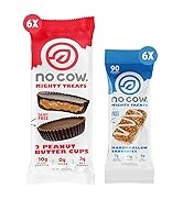 No Cow Mighty Treats, Variety Pack, 7g Plus Plant Based Vegan Protein, Keto Friendly Snacks, Low ...